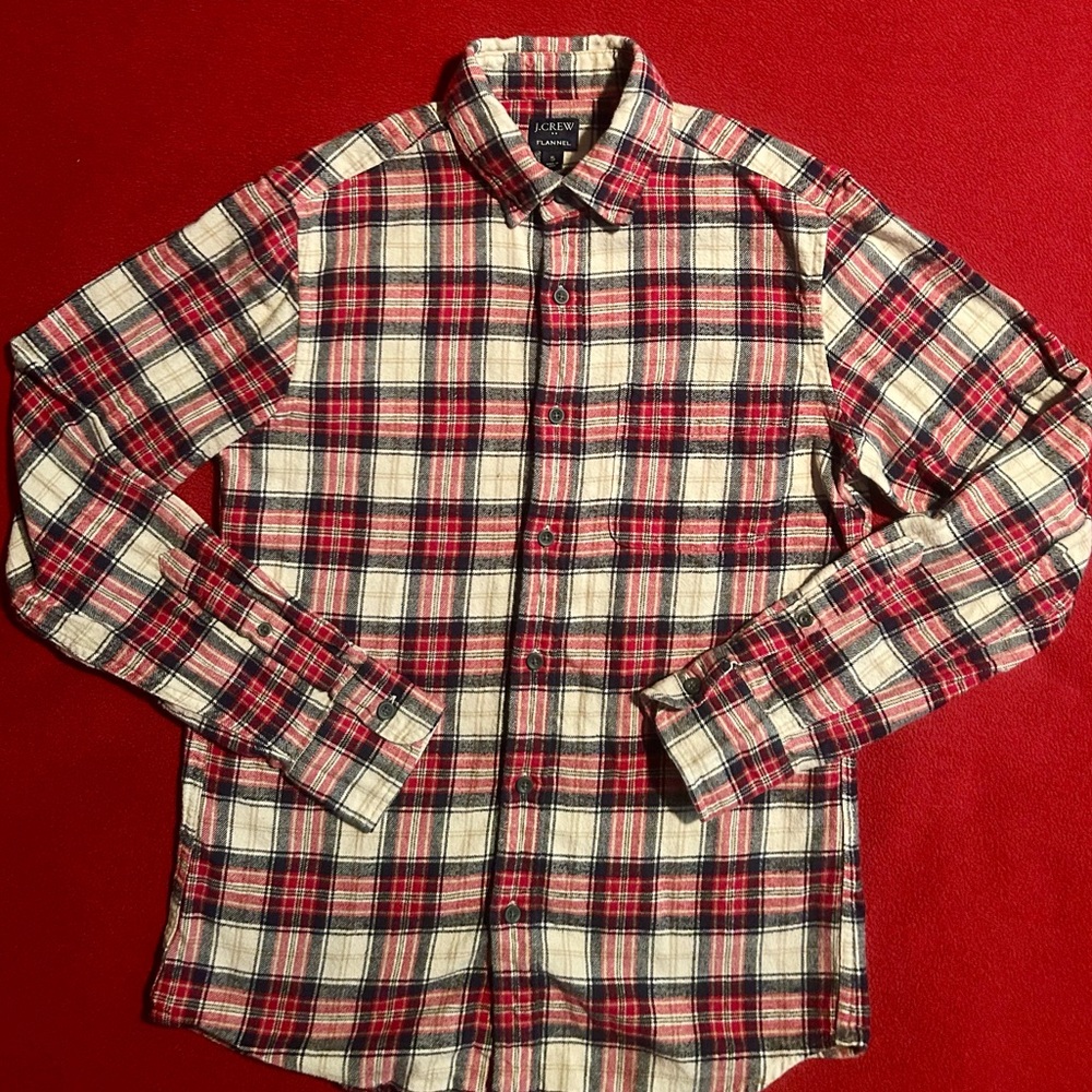 J. Crew plaid flannel shirt